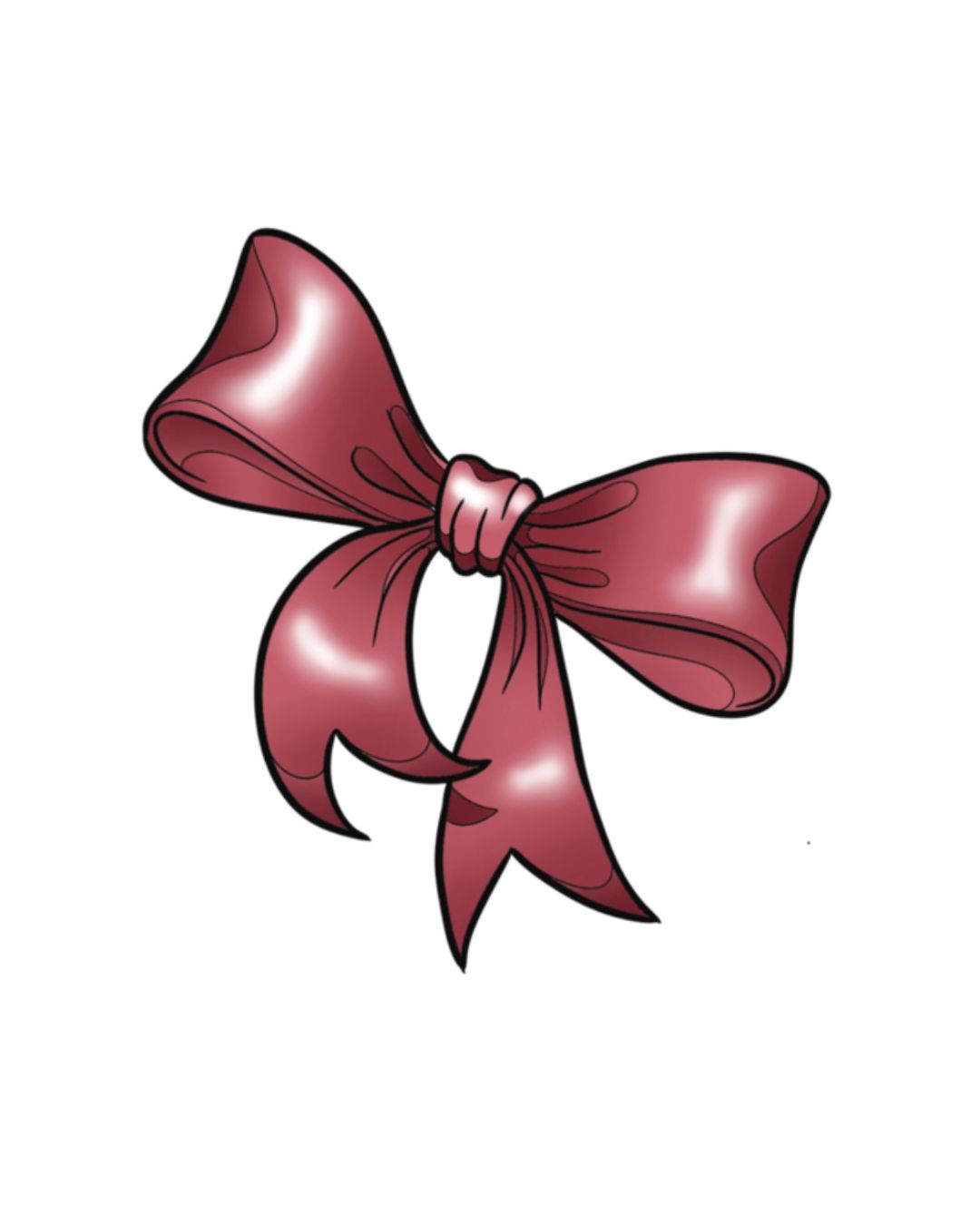 Pink bow | Neo Traditional Style Tattoo | Deposit | Flash by @mlillustre