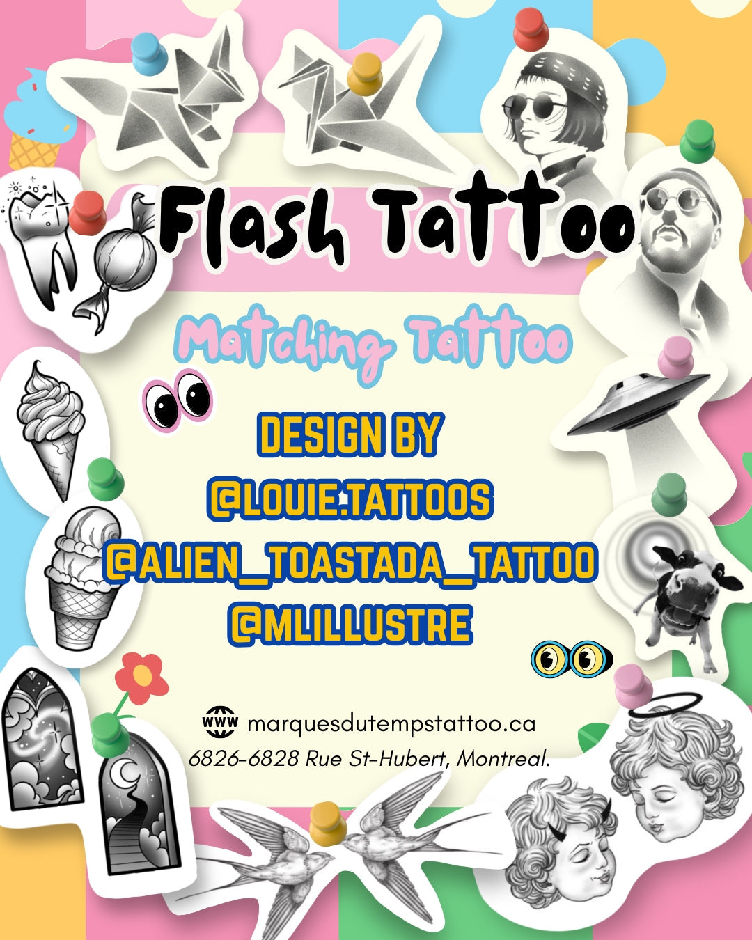 Matching Tattoo | Flash Tattoo Collection Montreal | Ready-to-Ink Designs