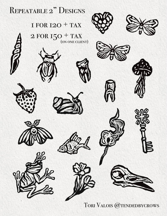 The deposit for Woodcut style Flash | Tori (@tendedbycrows)| Repeatable